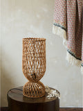 French Connection Kylo rattan table lamp 43cm (British brand)