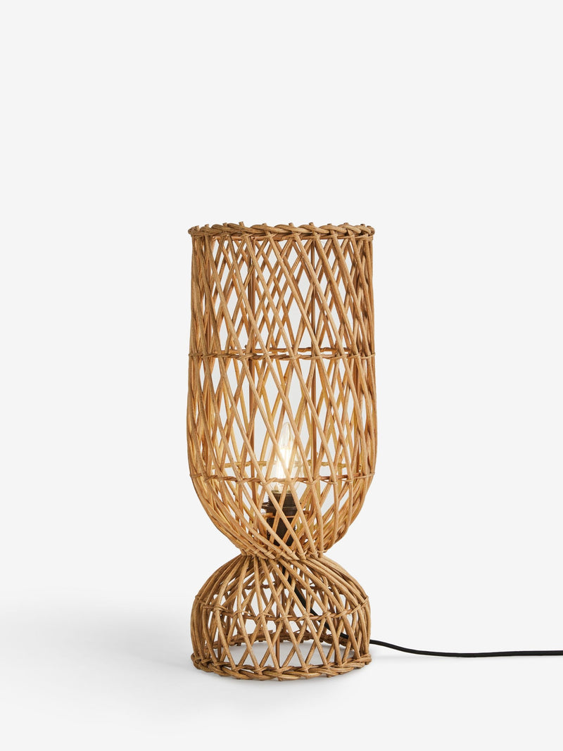 French Connection Kylo rattan table lamp 43cm (British brand)