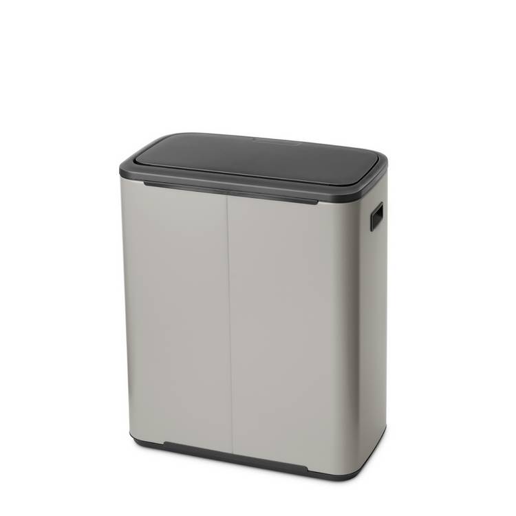 Brabantia touch bin soft grey 60L - British product