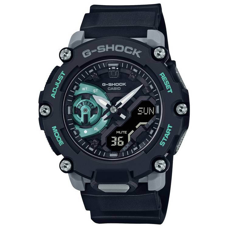 Casio G-SHOCK men's black carbon resin strap watch, UK version