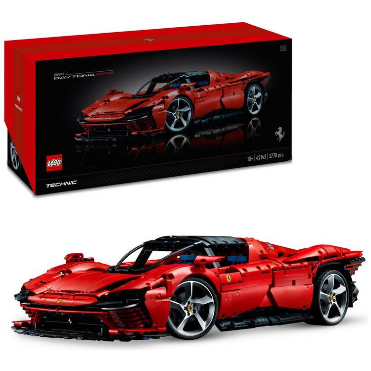 LEGO Technic Ferrari Daytona SP3 model car 1:8 scale, UK version