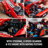 LEGO Technic Ferrari Daytona SP3 model car 1:8 scale, UK version