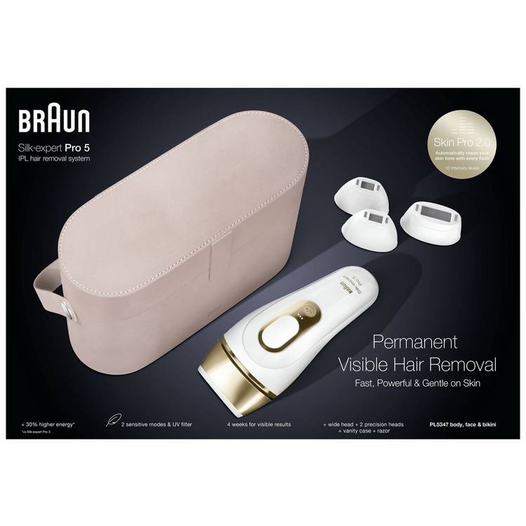 Braun Silk Expert Pro 5 IPL hair removal device PL5347 - British product