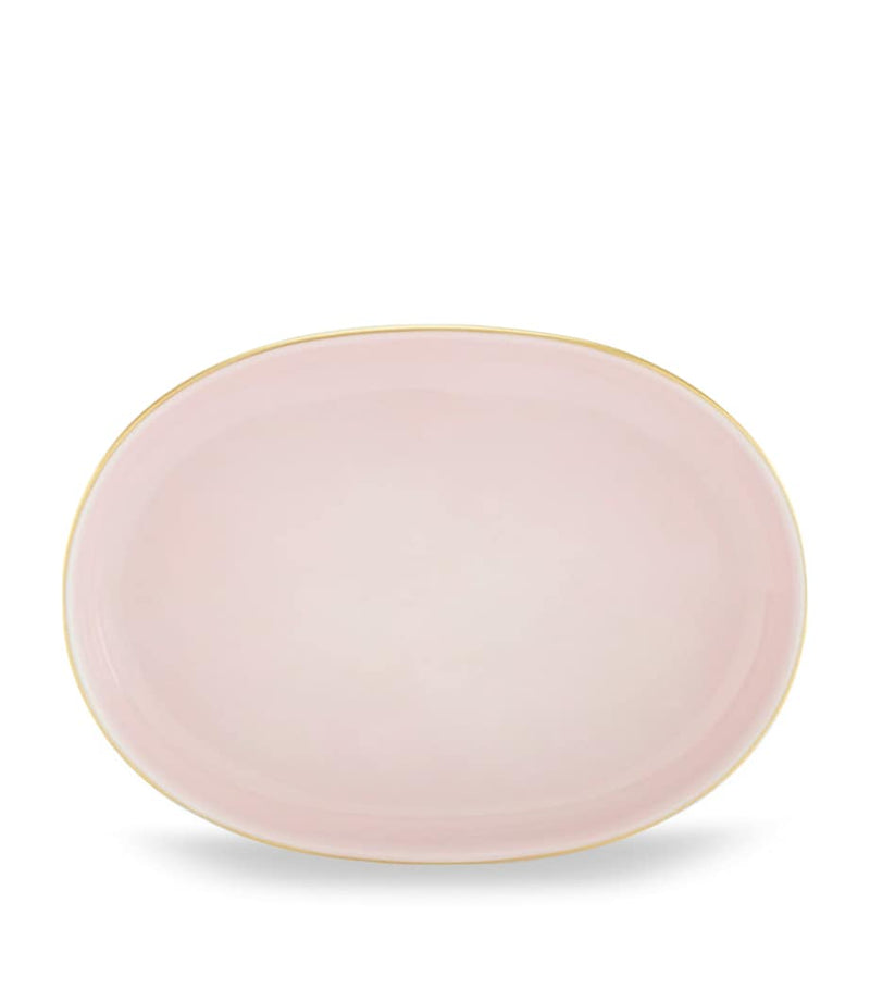Ginori 1735 Colonna Diva Giallo porcelain pickle dish 21.5cm - British product