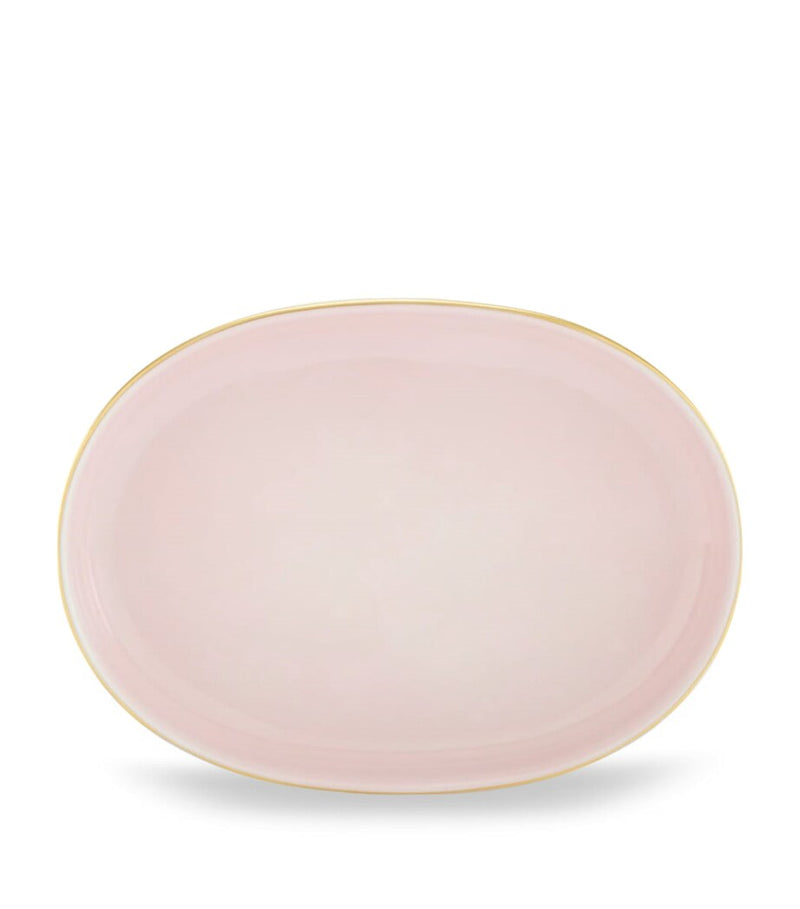 Ginori 1735 Colonna Diva Giallo porcelain pickle dish 21.5cm - British product