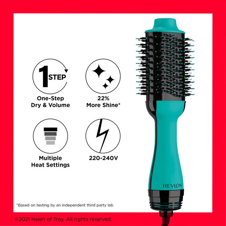 Revlon One-Step Hair Dryer and Volumiser teal - British product