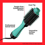 Revlon One-Step Hair Dryer and Volumiser teal - British product