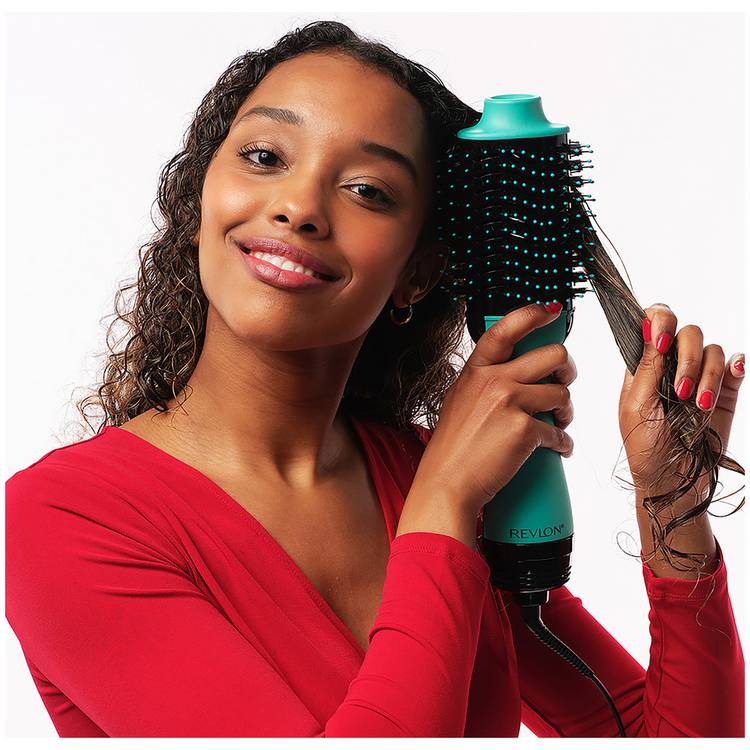 Revlon One-Step Hair Dryer and Volumiser teal - British product