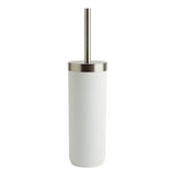 White and silver home toilet brush - British product