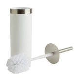White and silver home toilet brush - British product