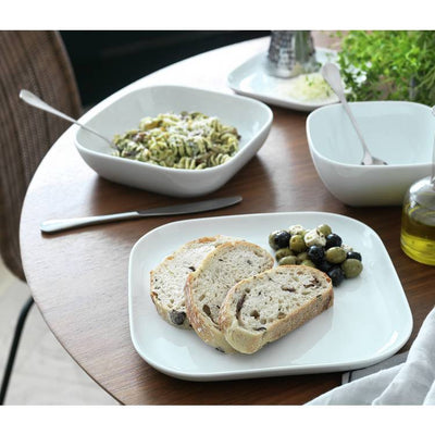Argos Habitat Riko Square 12 Piece Porcelain Dinner Set - White- Buy online at McGrocer