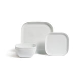 Habitat Riko square dinner set white porcelain 12 piece, UK version