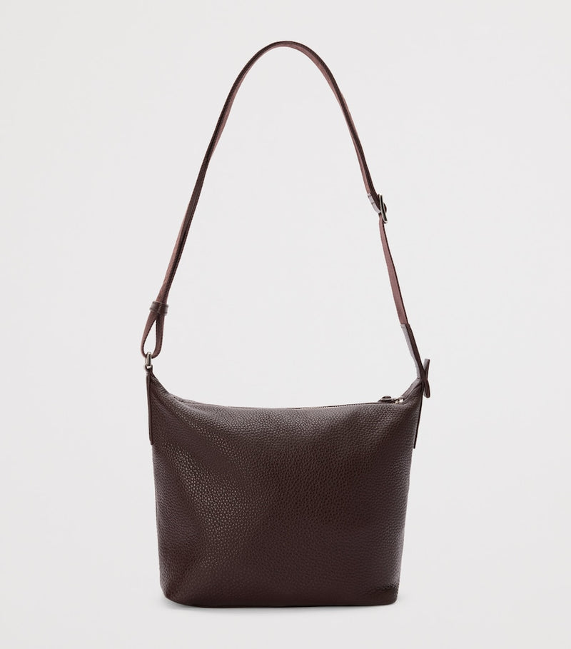 LOEWE Cubi cross-body bag in grained calf leather (British brand)