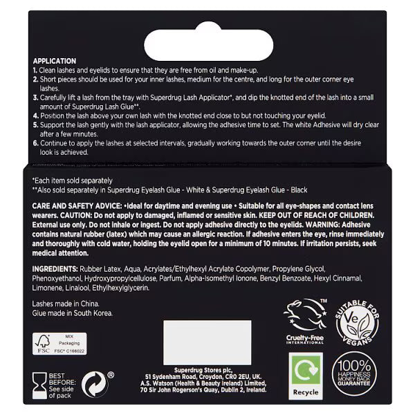 DNR Superdrug Individual Lashes Edition 1 - British product