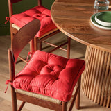 Argos Habitat Festive Pack of 2 Red Seat Cushions 40x40cm- Buy online at McGrocer