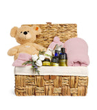 Bumbles & Boo new baby girl hamper basket, UK version