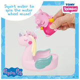 Peppa Pig bath bundle with character squirters and unicorn float, UK version