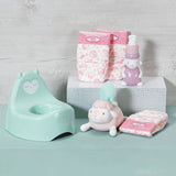 Baby Annabell doll potty set with nappies and accessories, imported from the UK