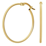 Argos Revere 9ct Yellow Gold Plain Hoop Earrings- Buy online at McGrocer