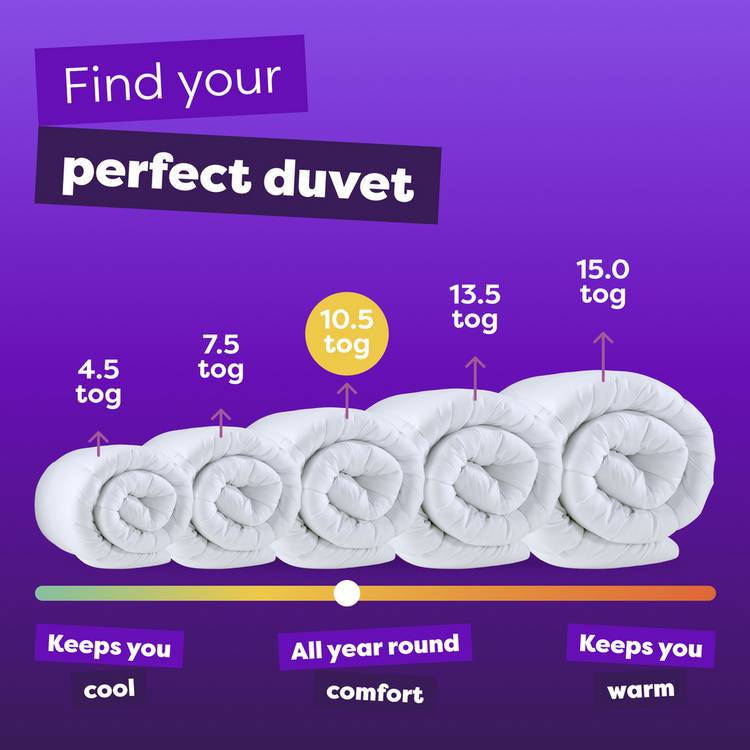 Slumberdown duvet and pillow set 10.5 tog single (British brand)