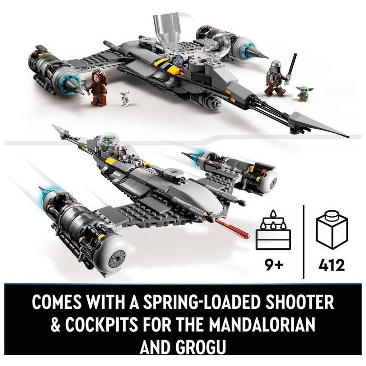 LEGO Mandalorian's N-1 Starfighter 412 pieces, imported from the UK