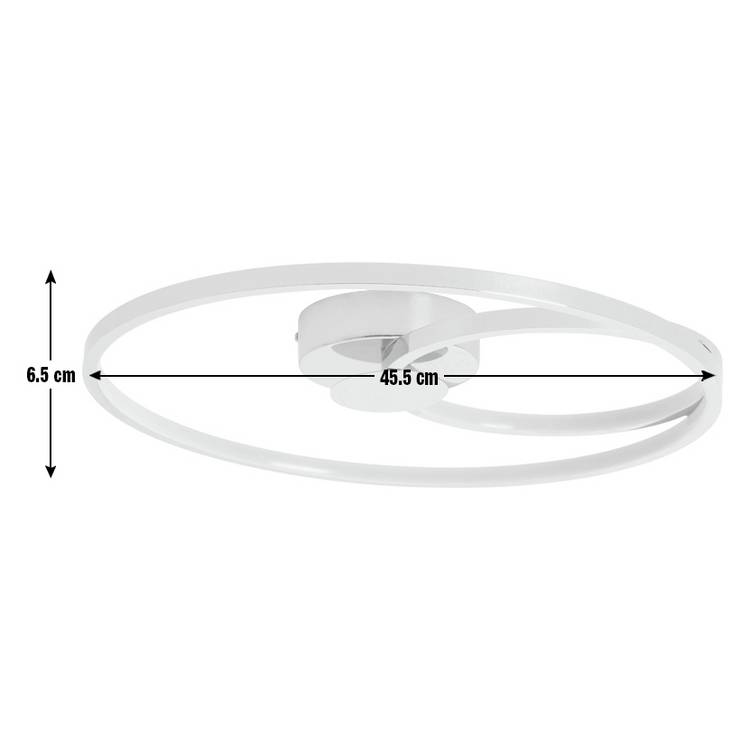 Argos Home flush ceiling light chrome 45.5cm - British product