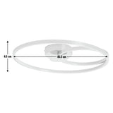Argos Home flush ceiling light chrome 45.5cm - British product