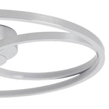 Argos Home flush ceiling light chrome 45.5cm - British product