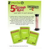 5 Second Rule Uncensored party game with spiral timer, UK version