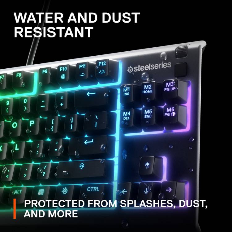SteelSeries Apex 3 TKL wired gaming keyboard black, imported from the UK