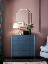 Next Laura Ashley Clear Rochelle Ornate Rectangular Wall Mirror 72cm x 100cm- Buy online at McGrocer
