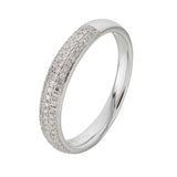 Argos Revere 9ct White Gold 0.20ct Diamond Wedding Band Ring - Q- Buy online at McGrocer