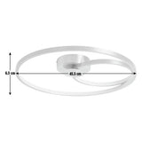 Argos Home Pill LED flush ceiling light brushed brass (British brand)