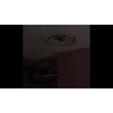 Argos Home Pill LED flush ceiling light brushed brass (British brand)