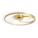 Argos Home Pill LED flush ceiling light brushed brass (British brand)