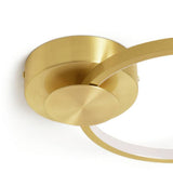 Argos Home Pill LED flush ceiling light brushed brass (British brand)