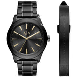 Argos Armani Exchange Men's Stainless Steel Bracelet Watch Set- Buy online at McGrocer