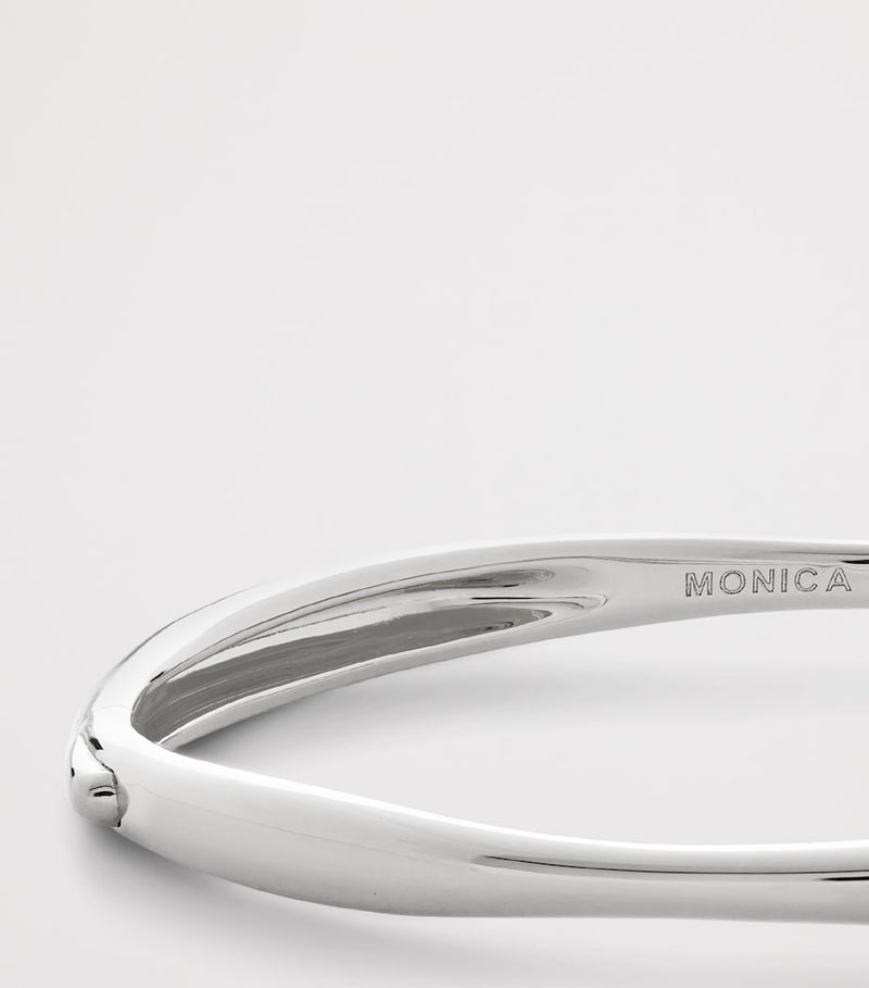 Monica Vinader Nura sterling silver bangle - British product