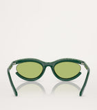 Swarovski Oval SK6006 sunglasses pavé crystals - British product
