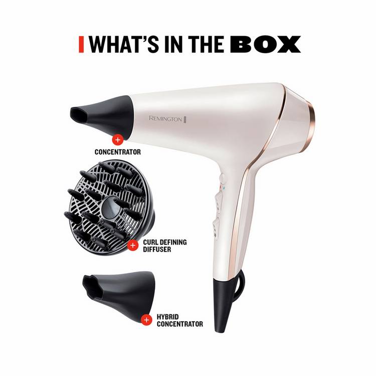 Remington PROluxe hair dryer with diffuser (British brand)
