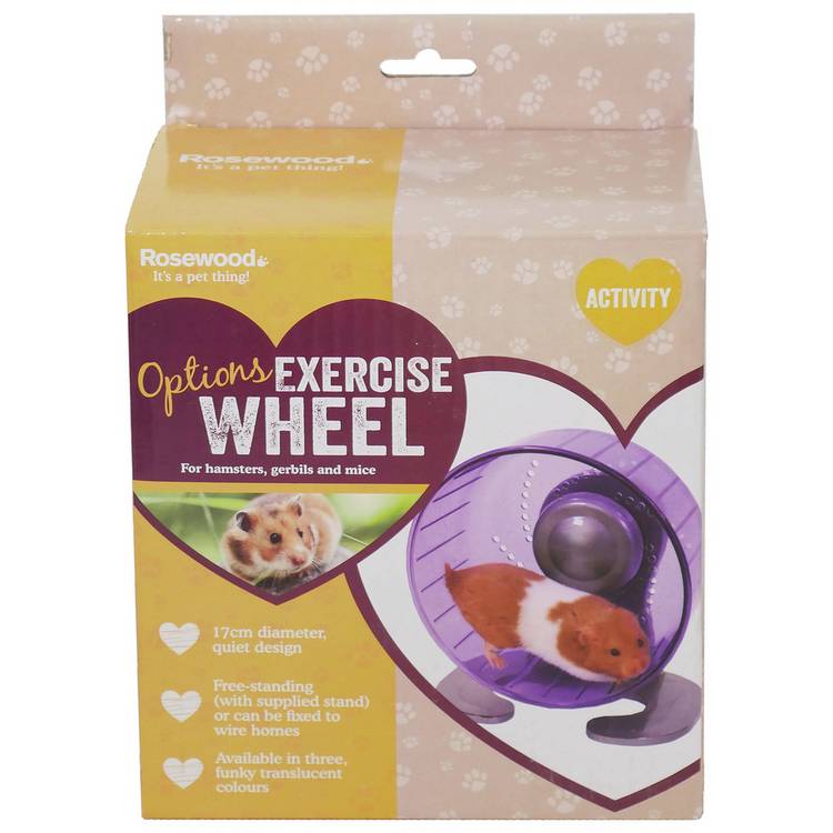 Rosewood hamster exercise wheel blue, UK version