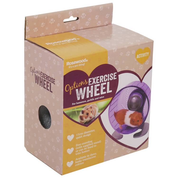 Rosewood hamster exercise wheel blue, UK version