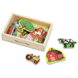 Melissa & Doug wooden farm magnets toy set - British product