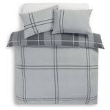 Habitat bedding set charcoal grey check single, UK version