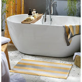 Argos Habitat Horizontal Stripe Tufted Cotton Bath Mat Mustard 80cm x 50cm- Buy online at McGrocer