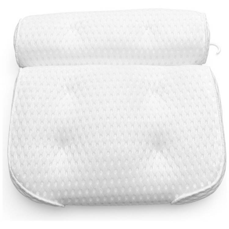 Rio luxury spa bath pillow with suction pads (British brand)