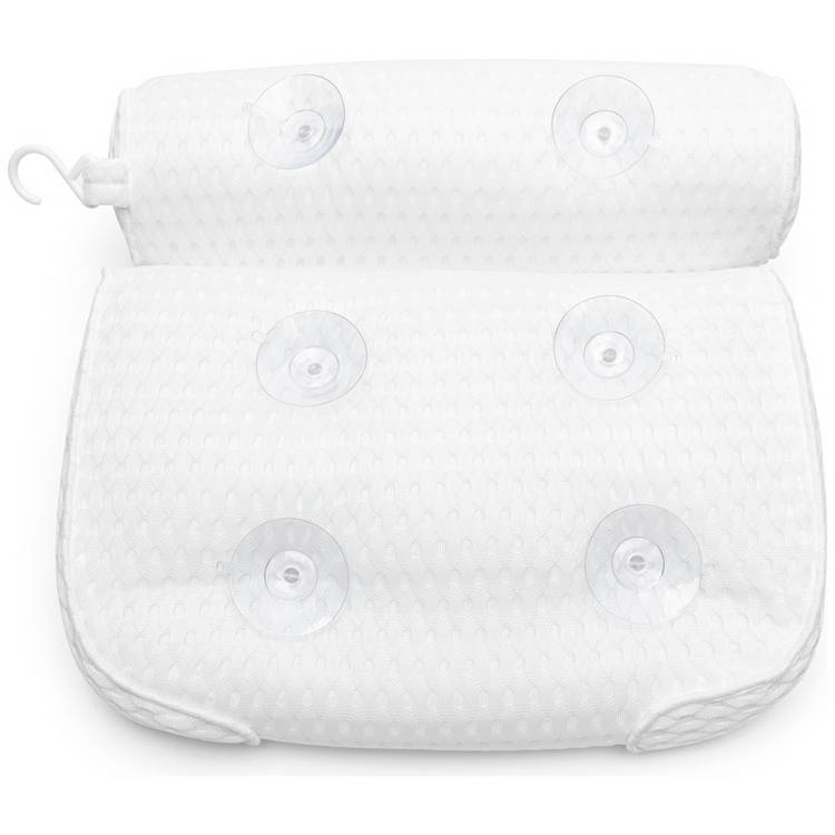 Rio luxury spa bath pillow with suction pads (British brand)