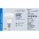 Argos Home LED R50 SES light bulb 4W 2 pack - British product
