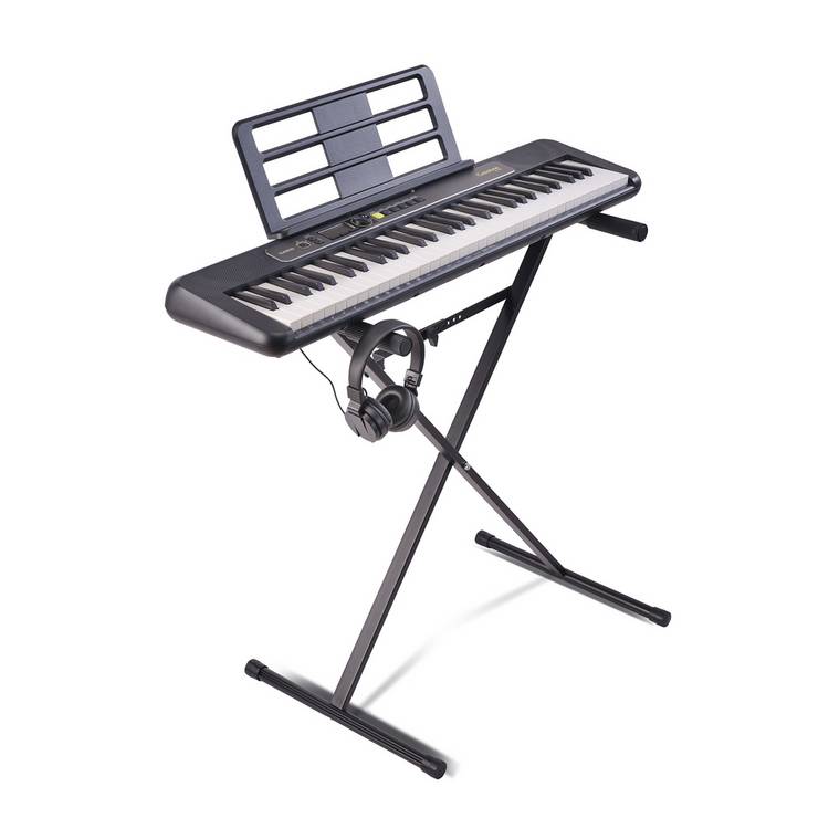 Casio LK-S250AD 61-key keyboard bundle, imported from the UK