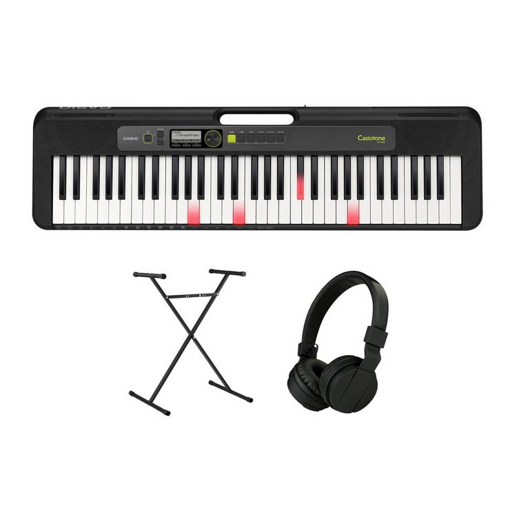 Casio LK-S250AD 61-key keyboard bundle, imported from the UK